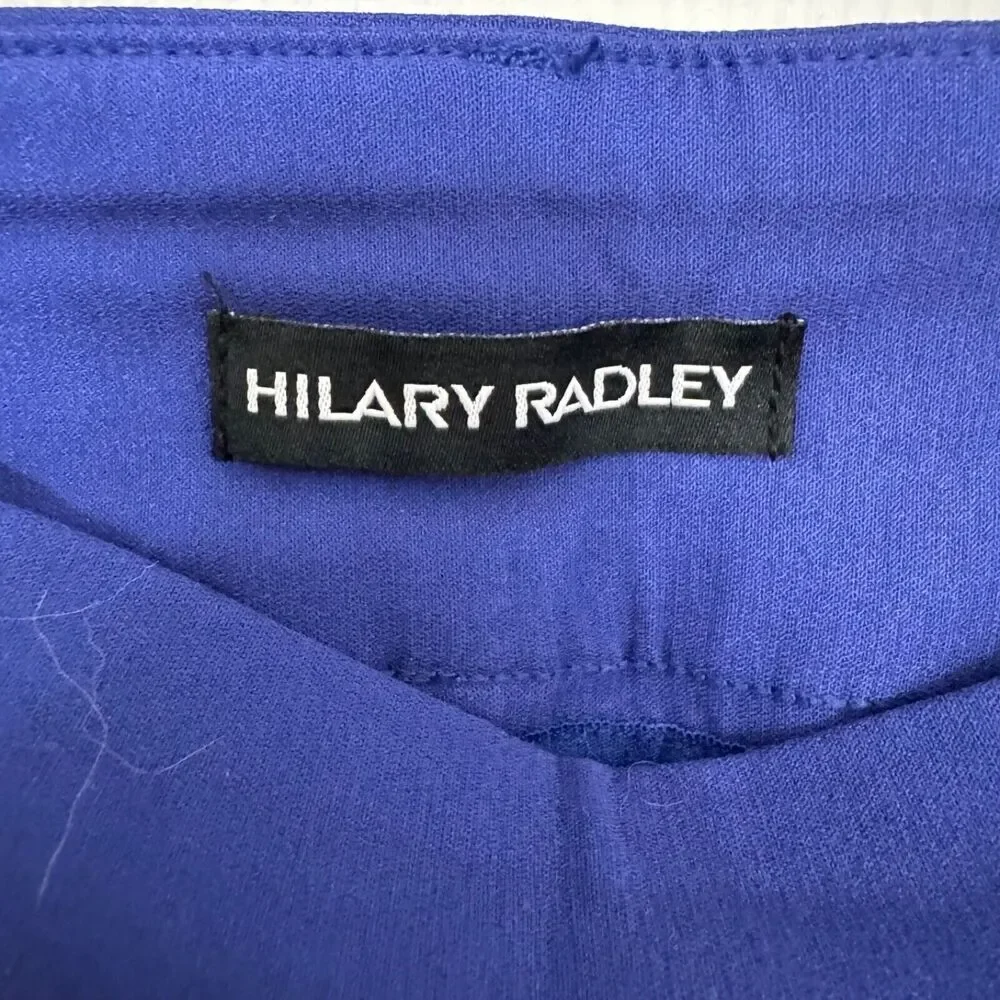 Hilary Radley Women Mid-Rise Sz S Stretch Pull-On Ankle Pant Mazarine Blue - Picture 4 of 7